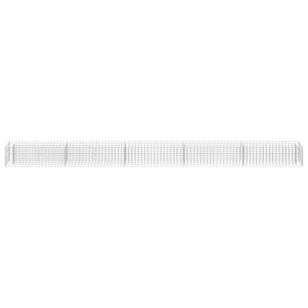  Gabionen-Pflanzgefäß Verzinkter Stahl 450×30×30 cm