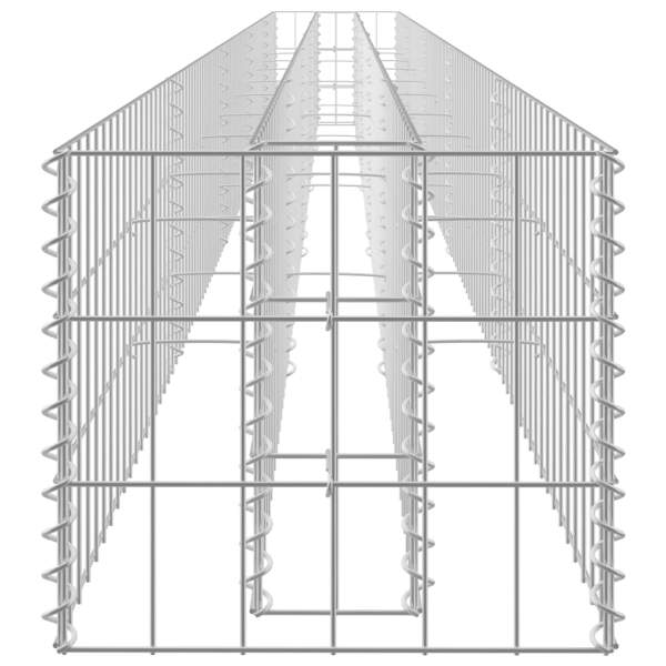  Gabionen-Pflanzgefäß Verzinkter Stahl 450×30×30 cm