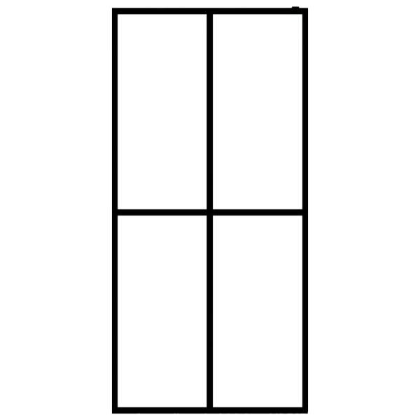  Duschwand für Walk-in Dusche Mattes Sicherheitsglas 140x195 cm