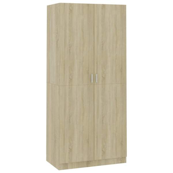  Kleiderschrank Sonoma-Eiche 90x52x200 cm Holzwerkstoff