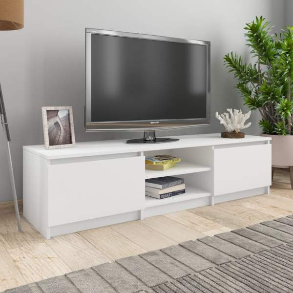  TV-Schrank Weiß 140×40×35,5 cm Holzwerkstoff