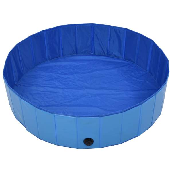 Hundepool Faltbar Blau 120 x 30 cm PVC