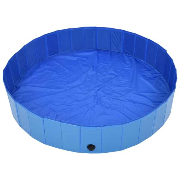 Hundepool Faltbar Blau 160 x 30 cm PVC