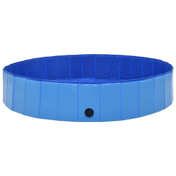 Hundepool Faltbar Blau 160 x 30 cm PVC