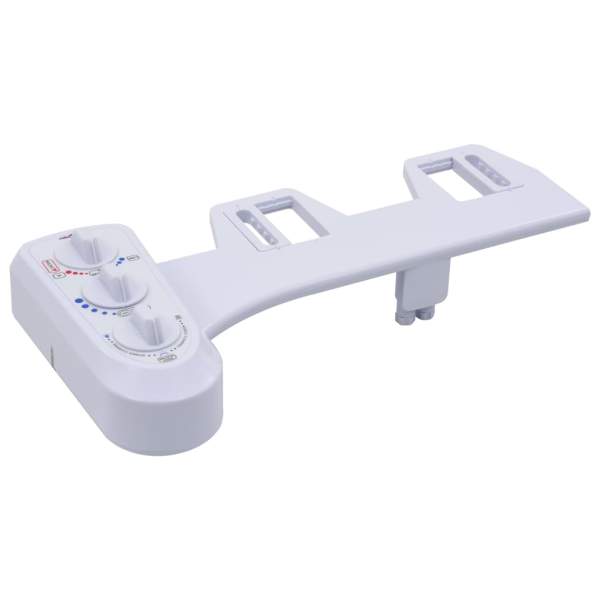  Bidet-Aufsatz für Toilettensitz Heiß-/Kaltwasser Doppeldüsen