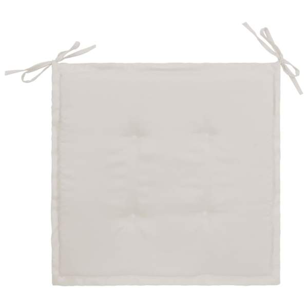  Gartenstuhl-Kissen 4 Stk. Creme 40x40x3 cm Oxford-Gewebe