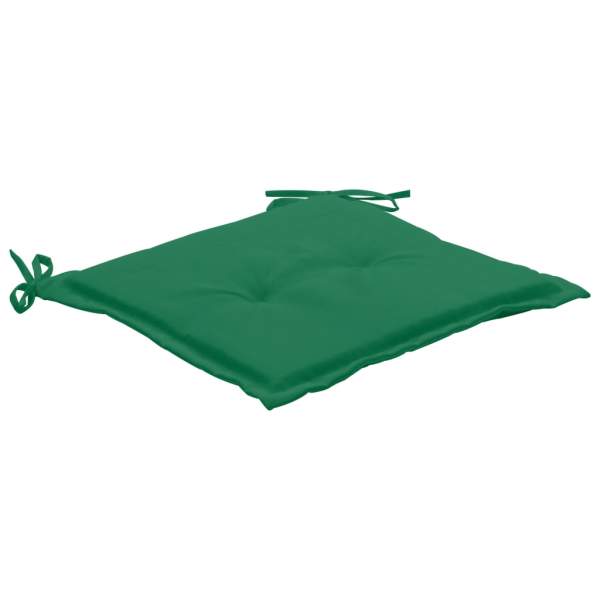  Gartenstuhl-Kissen 4 Stk. Grün 40x40x3 cm Oxford-Gewebe