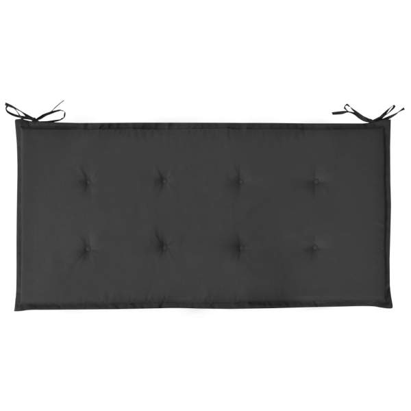  Gartenbank-Auflage Schwarz 120x50x3 cm Oxford-Gewebe