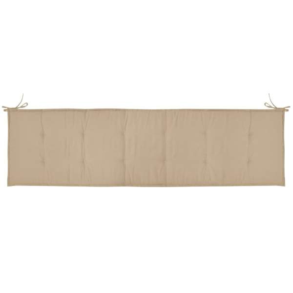  Gartenbank-Auflage Beige 180x50x3 cm Oxford-Gewebe