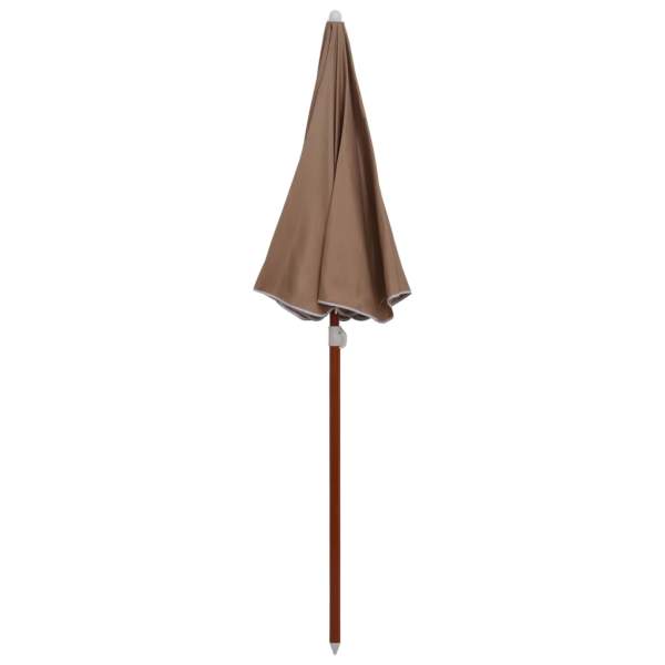  Sonnenschirm mit Stahl-Mast 180 cm Taupe