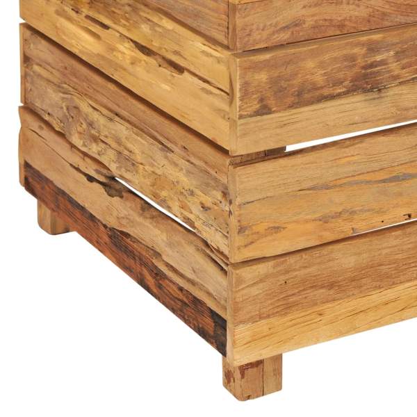  Hochbeet 50x40x55 cm Massivholz Teak und Stahl