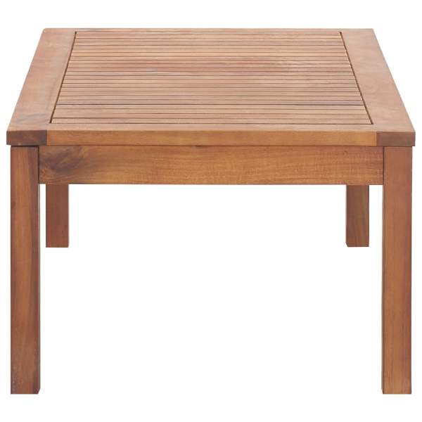  4-tlg. Garten-Lounge-Set mit Auflagen Massivholz Akazie