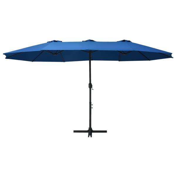 Sonnenschirm mit Aluminium-Mast 460x270 cm Blau