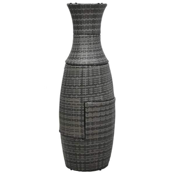  3-tlg. Bistro-Set mit Auflagen Poly Rattan Grau