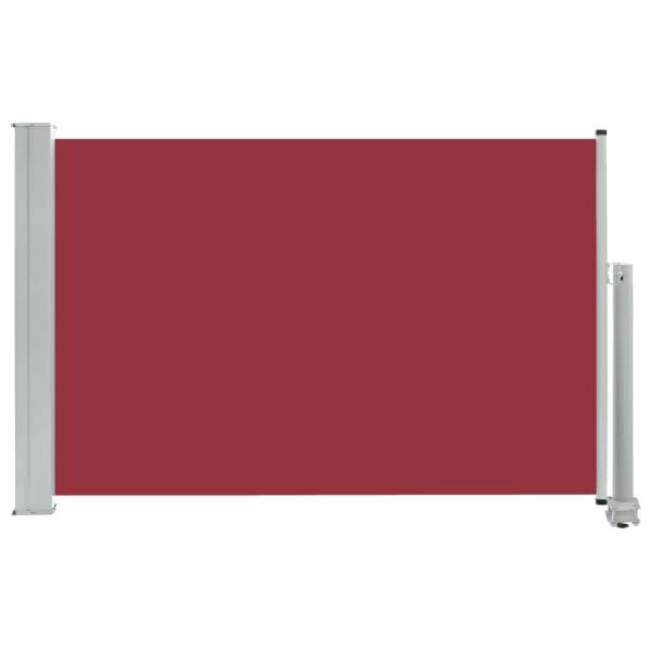  Ausziehbare Seitenmarkise 60×300 cm Rot
