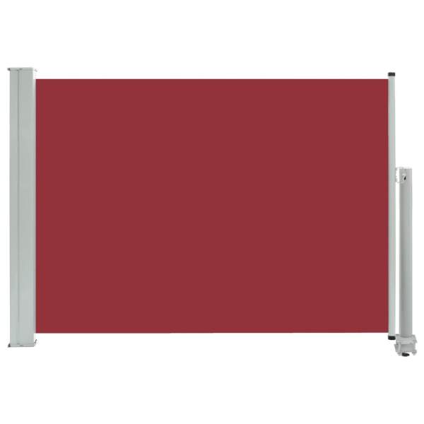  Ausziehbare Seitenmarkise 80×300 cm Rot