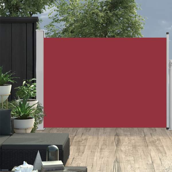  Ausziehbare Seitenmarkise 100×500 cm Rot