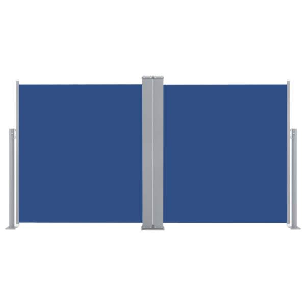  Ausziehbare Seitenmarkise Blau 100 x 600 cm