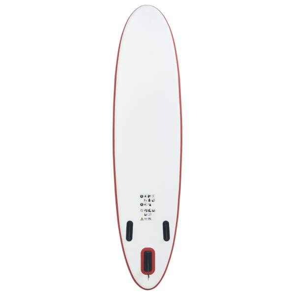  SUP-Board Aufblasbar Rot und Weiß
