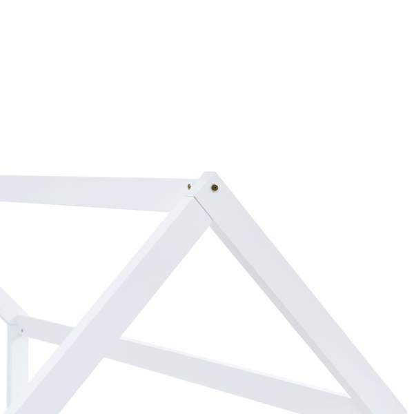 Kinder-Bettgestell Weiß Massivholz Kiefer 70 x 140 cm