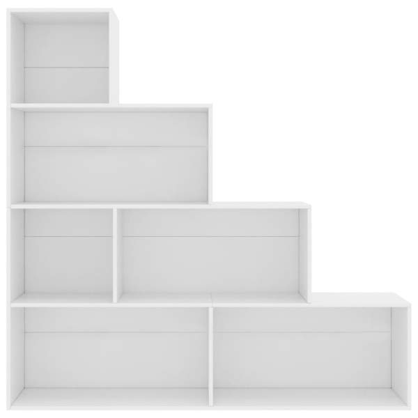  Bücherregal/Raumteiler Weiß 155x24x160 cm Holzwerkstoff