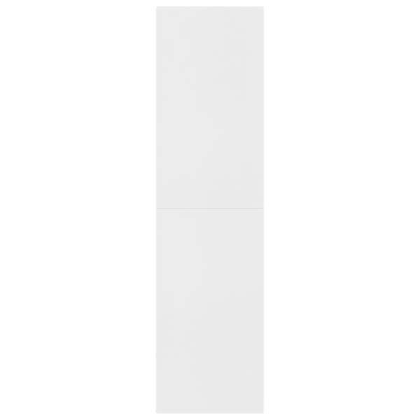  Bücherregal/Raumteiler Weiß 155x24x160 cm Holzwerkstoff