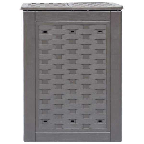  Gartenkomposter 3 Stk. Braun 60x60x83cm 900 L Kunststoff Rattan