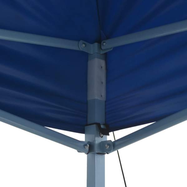  Profi-Partyzelt Faltbar 3×4 m Stahl Blau