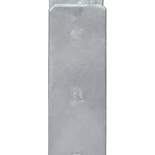  Pfostenträger 6 Stk. Silbern 7×6×60 cm Verzinkter Stahl