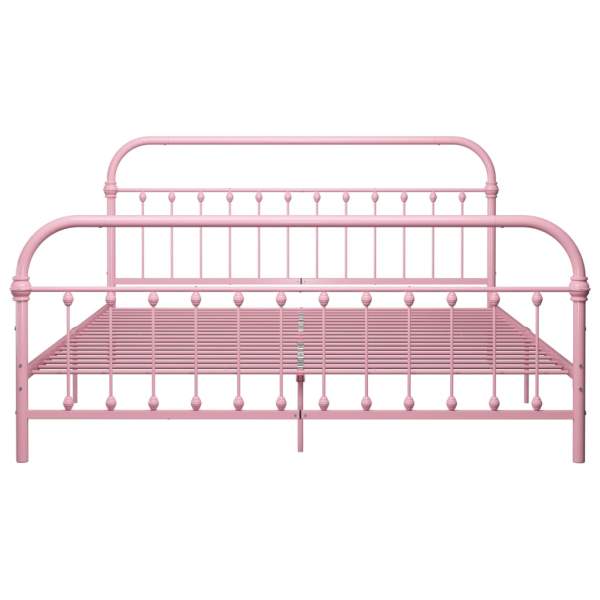  Bettgestell Rosa Metall 180x200 cm