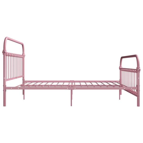  Bettgestell Rosa Metall 180x200 cm