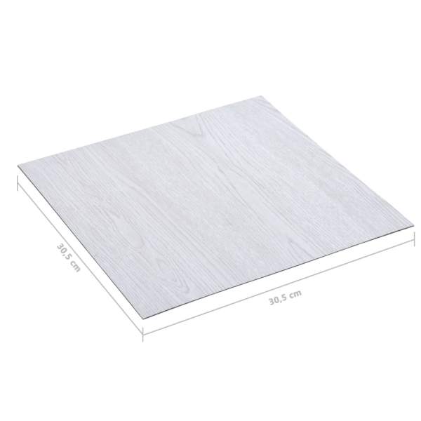  PVC-Fliesen Selbstklebend 5,11 m² Weiß 