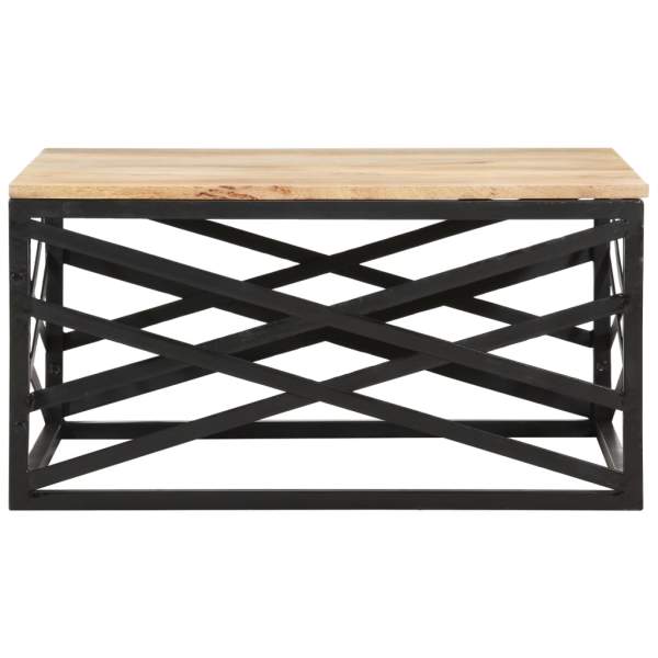  Couchtisch 68 x 68 x 35 cm Massivholz Mango