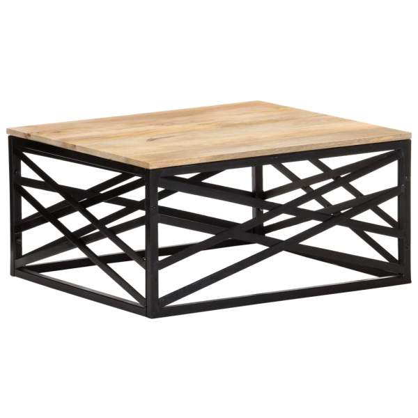  Couchtisch 68 x 68 x 35 cm Massivholz Mango