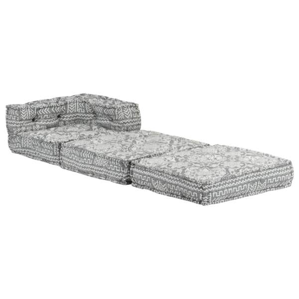  Modulares Ecksofa Hellgrau Stoff 