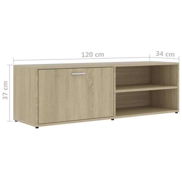  TV-Schrank Sonoma-Eiche 120x34x37 cm Holzwerkstoff