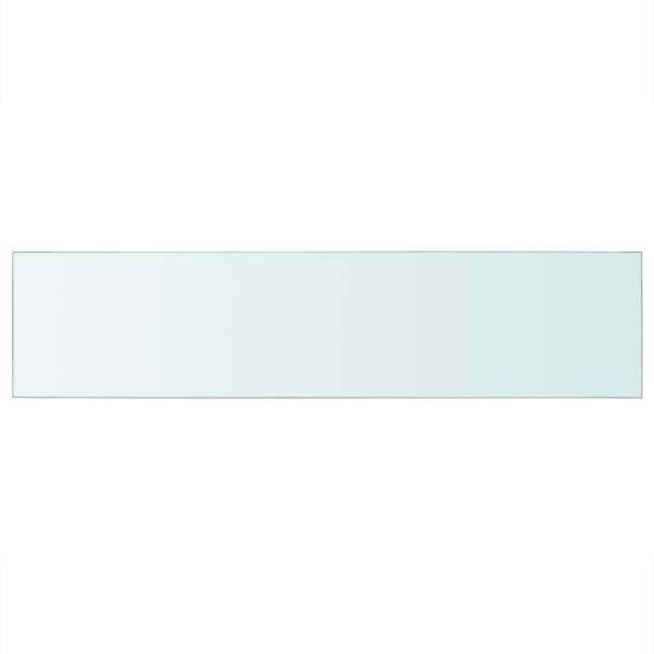  Regalböden 2 Stk. Glas Transparent 110 x 25 cm