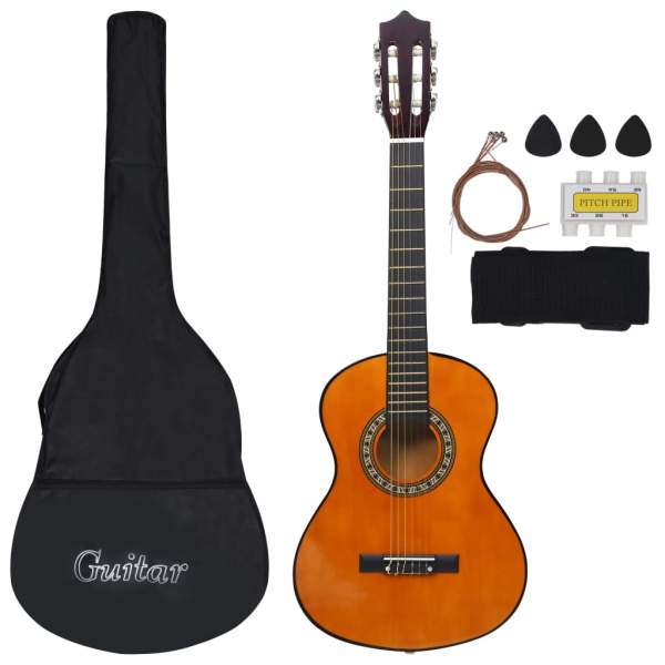  8-tlg. Klassikgitarren-Set für Kinder und Anfänger 1/2 34" 