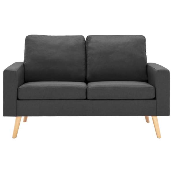  2-Sitzer-Sofa Dunkelgrau Stoff