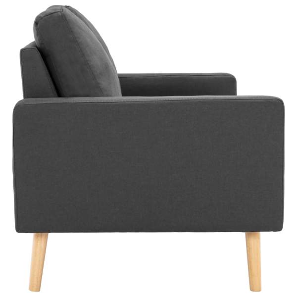  2-Sitzer-Sofa Dunkelgrau Stoff