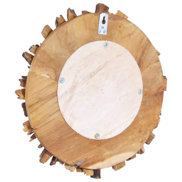  Wandspiegel 40 cm Teak Rund