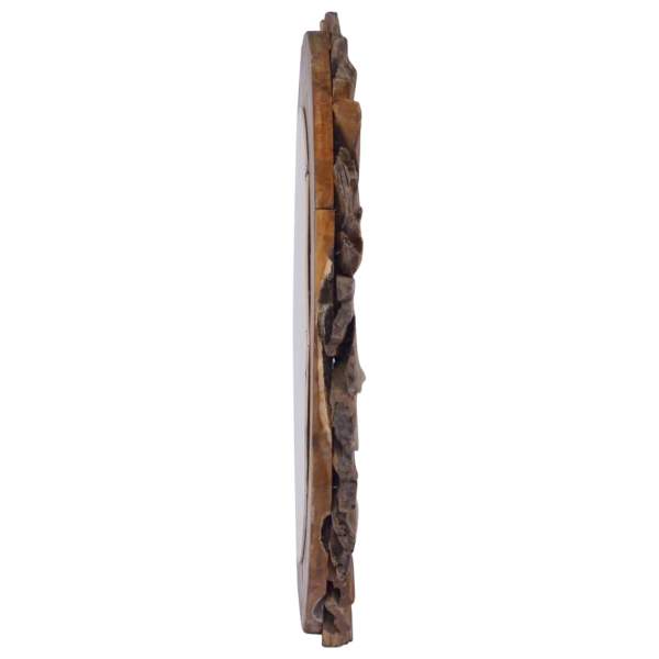  Wandspiegel 60 cm Teak Rund