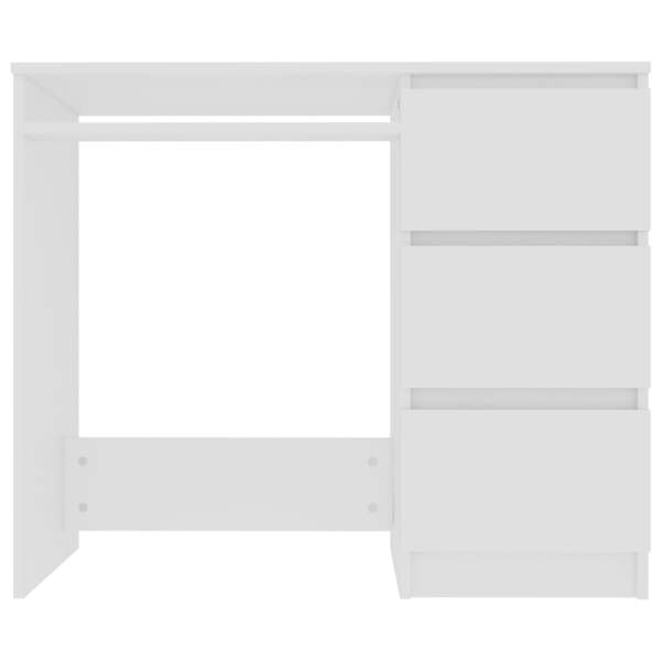  Schreibtisch Weiß 90x45x76 cm Holzwerkstoff