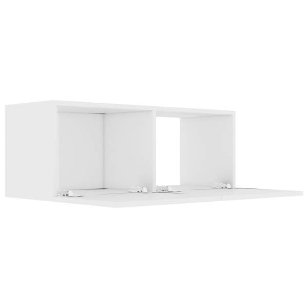  TV-Schrank Weiß 80x30x30 cm Holzwerkstoff