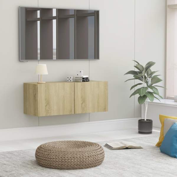  TV-Schrank Sonoma-Eiche 80x30x30 cm Holzwerkstoff