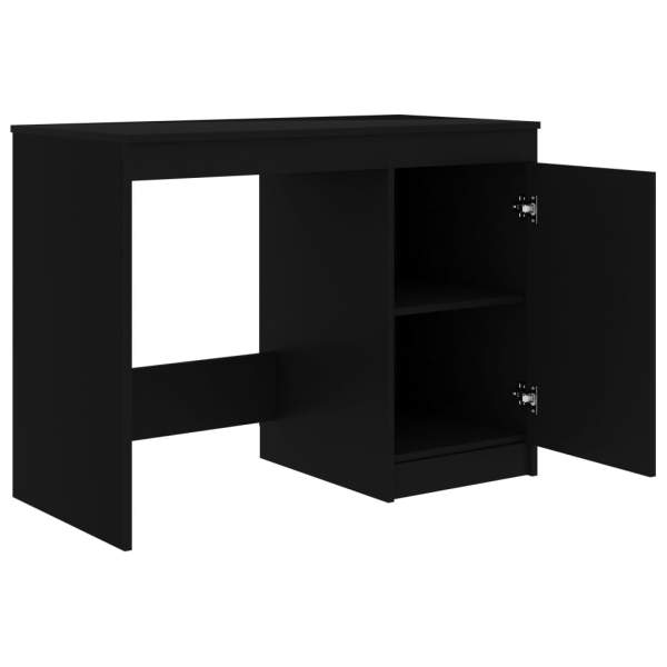  Schreibtisch Schwarz 100x50x76 cm Holzwerkstoff
