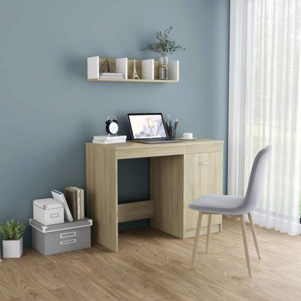  Schreibtisch Sonoma-Eiche 100x50x76 cm Holzwerkstoff