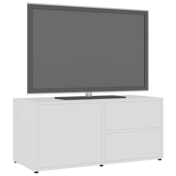  TV-Schrank Hochglanz-Weiß 80x34x36 cm Holzwerkstoff
