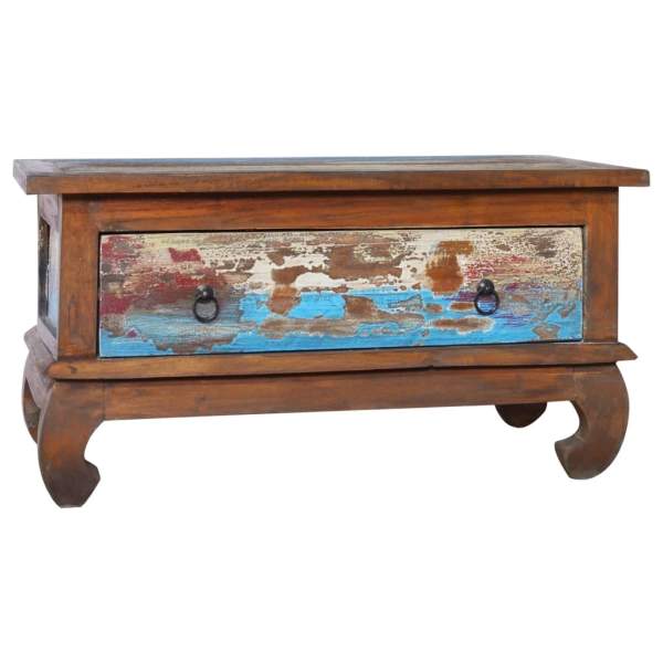  Couchtisch 80x50x40 cm Teak Altholz