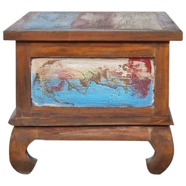  Couchtisch 80x50x40 cm Teak Altholz
